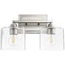 Quorum International Dakota 2LT Satin Nickel Vanity Light