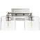 Quorum International Dakota 2LT Satin Nickel Vanity Light