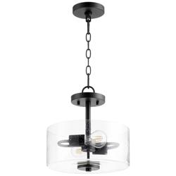 Quorum International Dakota 2LT Textured Black Semi-Flush Mount