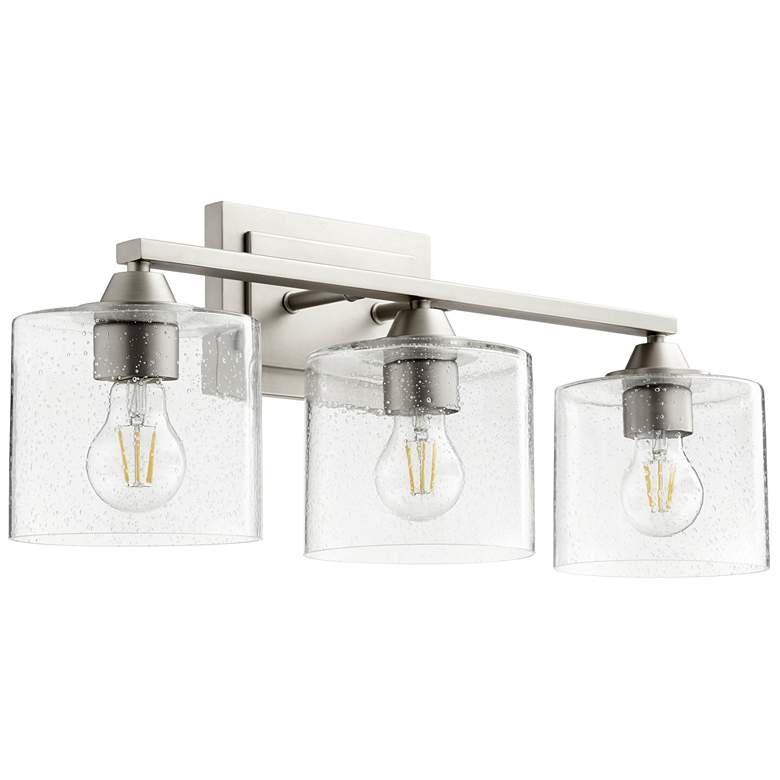Image 1 Quorum International Dakota 3LT Satin Nickel Vanity Light