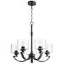 Quorum International Dakota 5LT Textured Black Chandelier