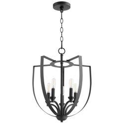 Quorum International Dakota 5LT Textured Black Entry Chandelier
