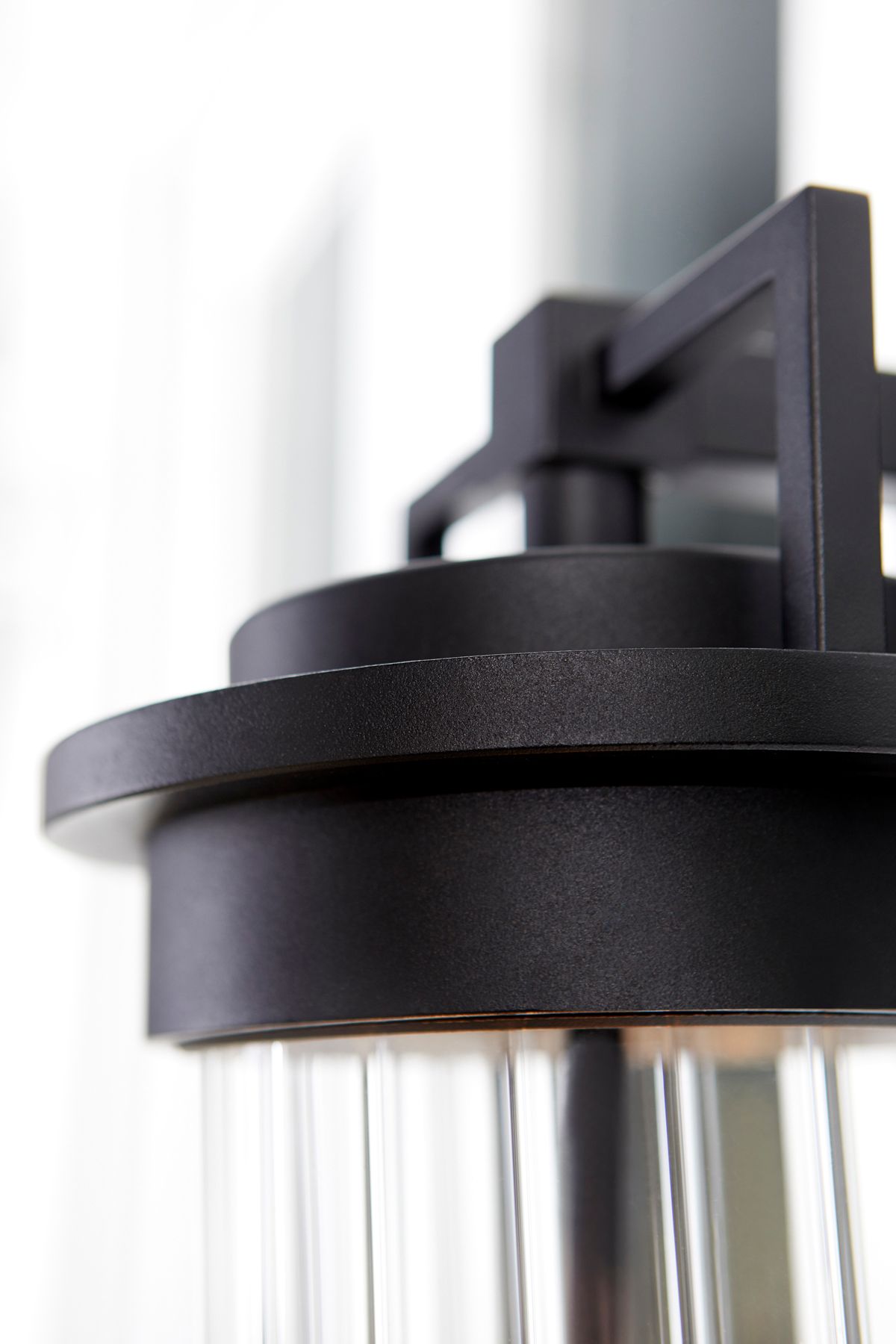 Image 2 Quorum International Dimas 3LT Textured Black Wall Lantern more views