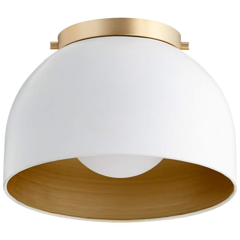 Image 1 Quorum International Dome 11" Studio White Ceiling Mount