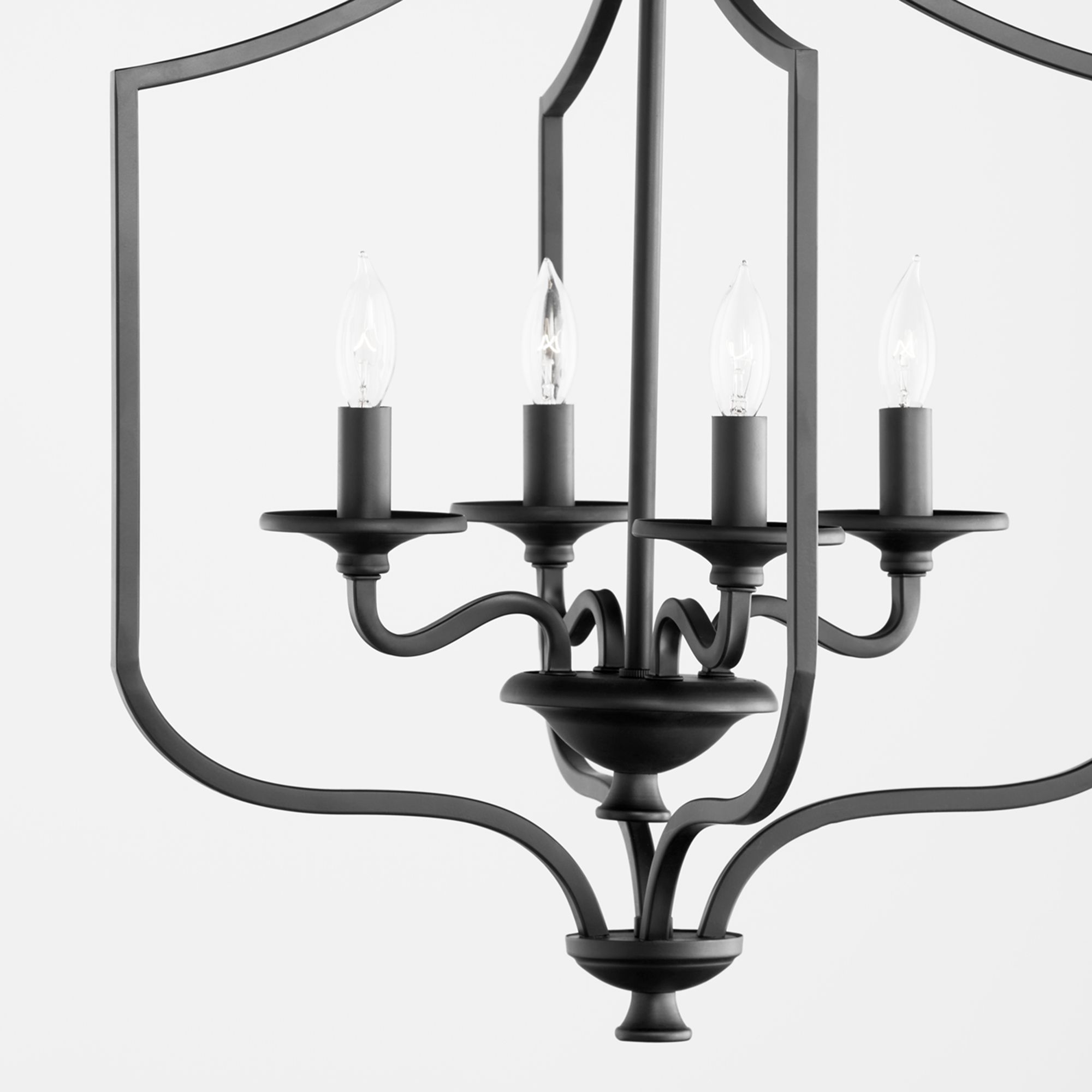 Image 2 Quorum International Dublin 21" 4LT Textured Black Pendant more views