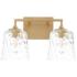 Quorum International Eldorado 2LT Aged Brass Vanity Light