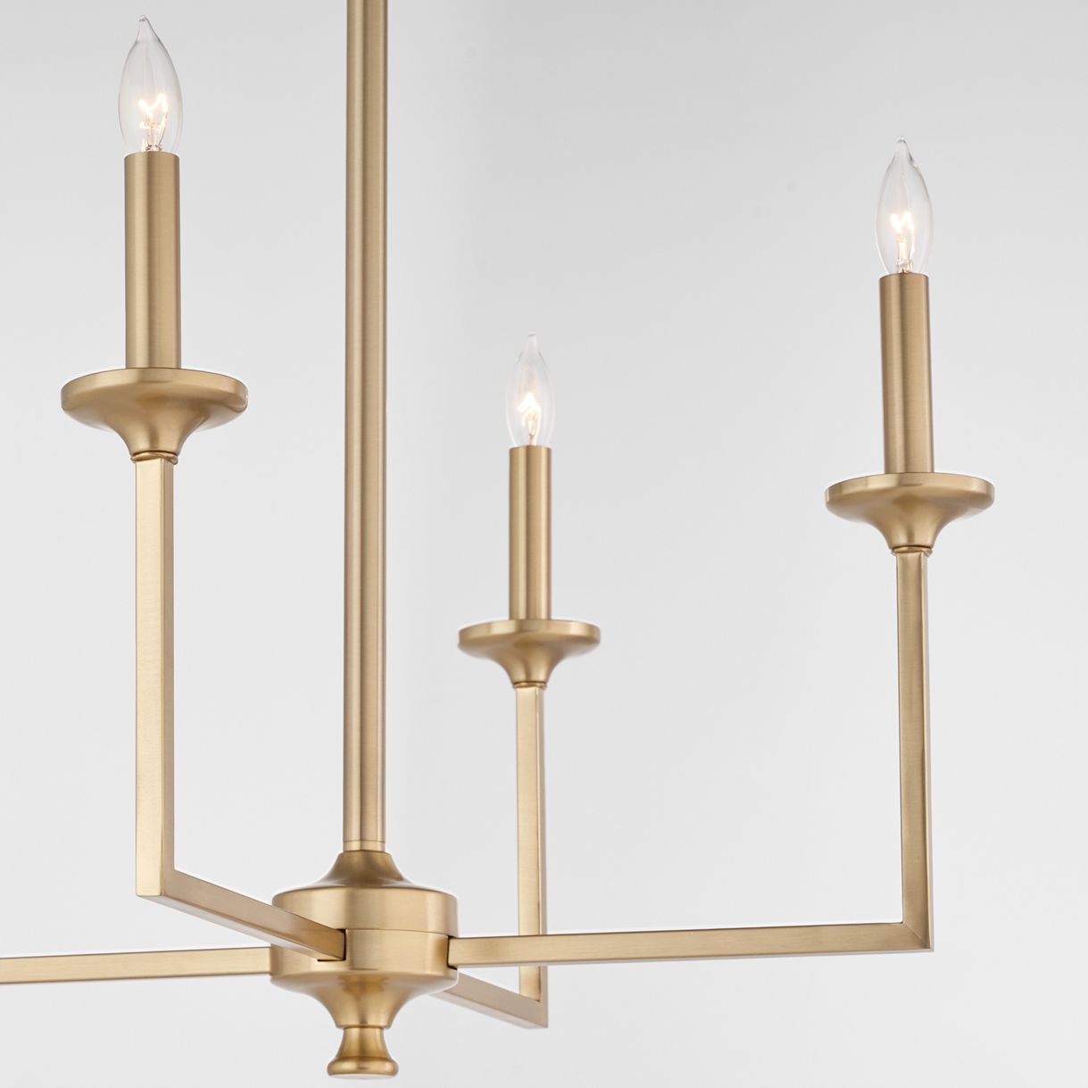 Image 3 Quorum International Eldorado 4LT Aged Brass Chandelier more views