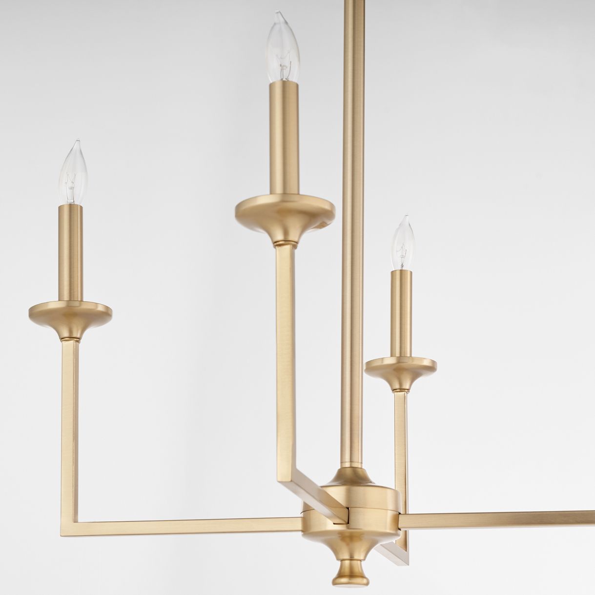 Image 4 Quorum International Eldorado 4LT Aged Brass Chandelier more views