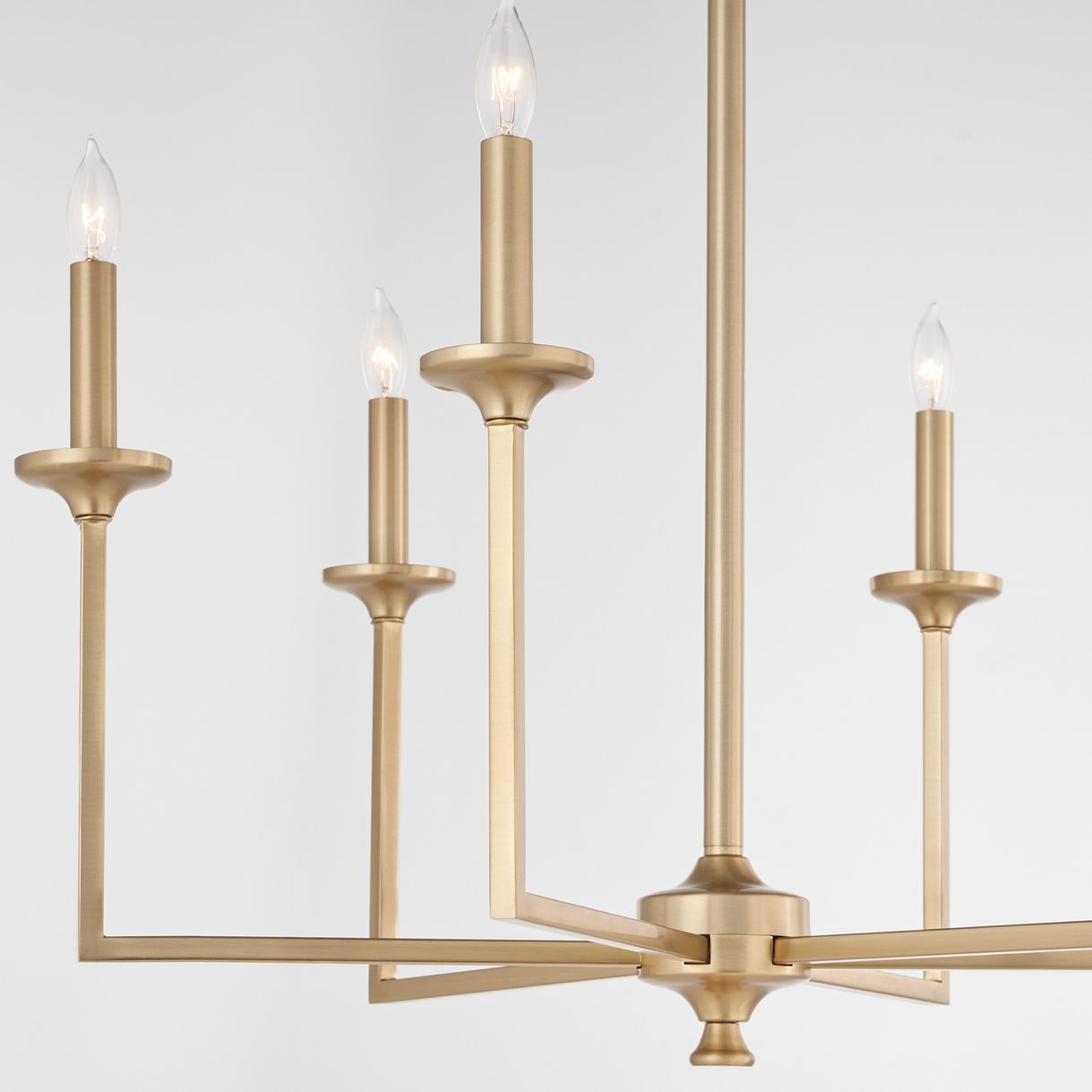 Image 3 Quorum International Eldorado 6LT Aged Brass Chandelier more views