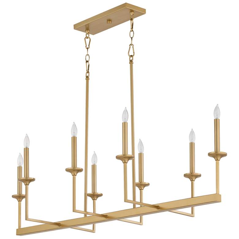 Image 1 Quorum International Eldorado 8LT Aged Brass Chandelier