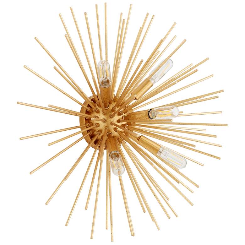 Image 1 Quorum International Electra 5LT Gold Leaf Ceiling Mount