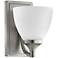 Quorum International Enclave 1LT Satin Nickel Wall Mount