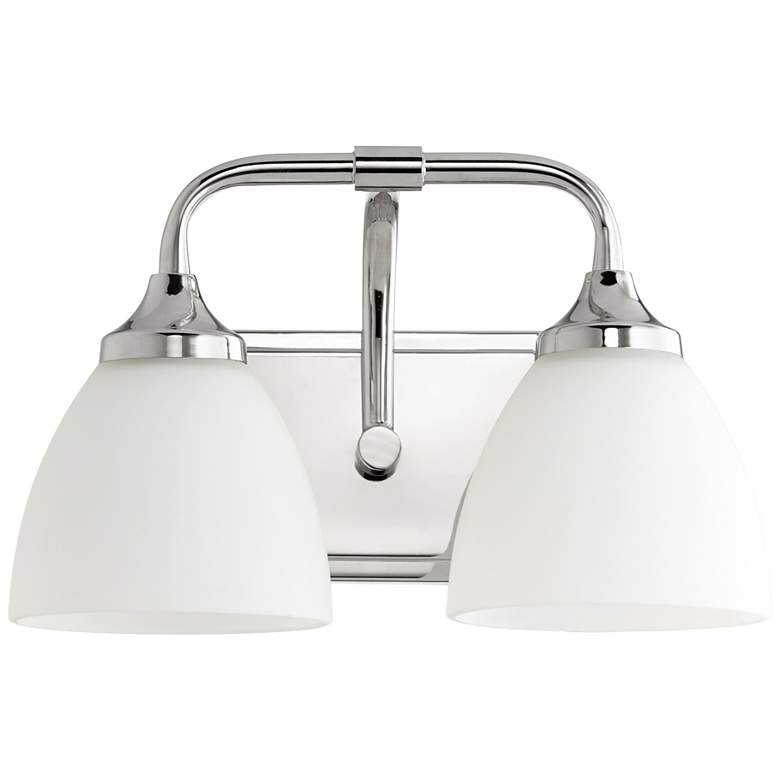 Image 1 Quorum International Enclave 2LT Polished Nickel Vanity Light