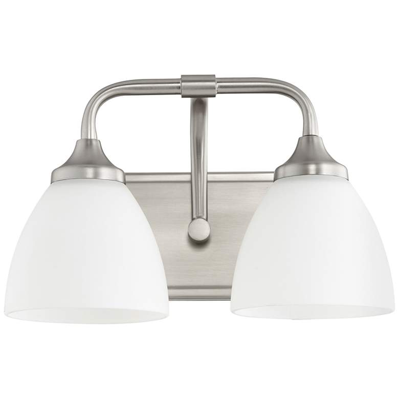 Image 1 Quorum International Enclave 2LT Satin Nickel Vanity Light
