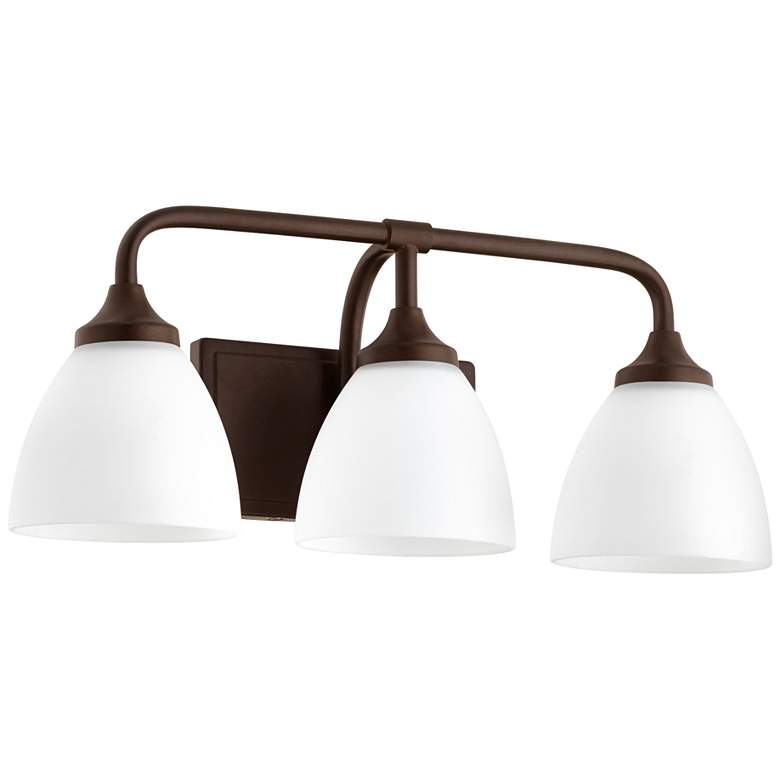 Image 1 Quorum International Enclave 3LT Oiled Bronze Vanity Light