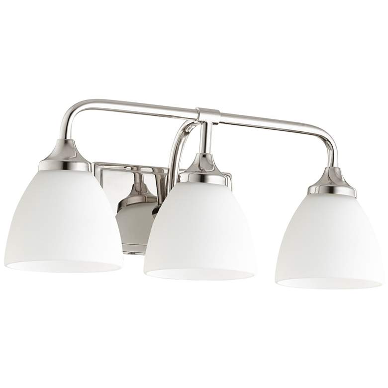 Image 1 Quorum International Enclave 3LT Polished Nickel Vanity Light