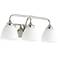 Quorum International Enclave 3LT Polished Nickel Vanity Light