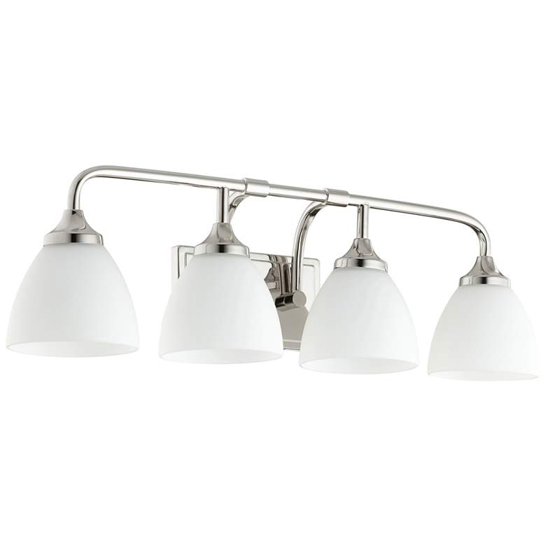 Image 1 Quorum International Enclave 4LT Polished Nickel Vanity Light