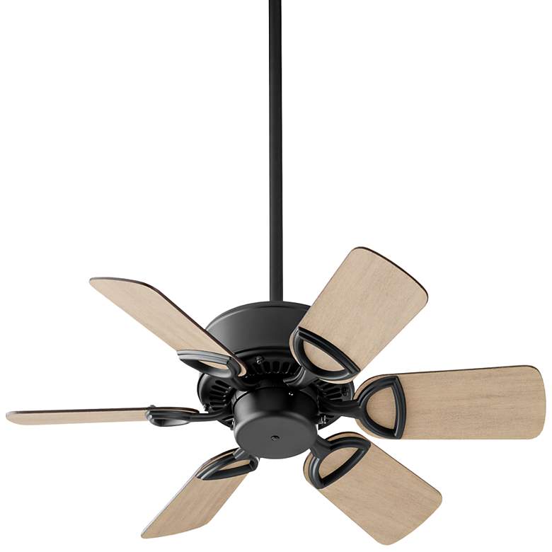 Image 1 Quorum International Estate 30" Matte Black Ceiling Fan