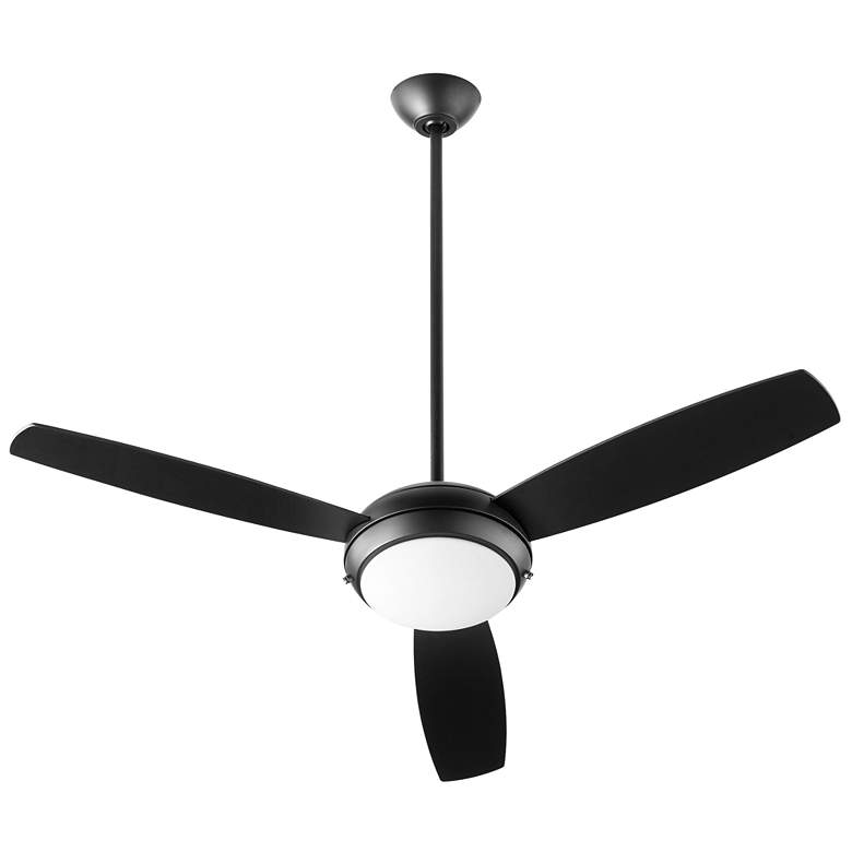 Image 1 Quorum International Expo 52" 3 Blade Matte Black LED Ceiling Fan