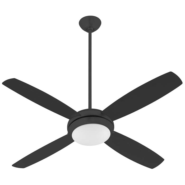 Image 1 Quorum International Expo 52" 4 Blade Matte Black LED Ceiling Fan