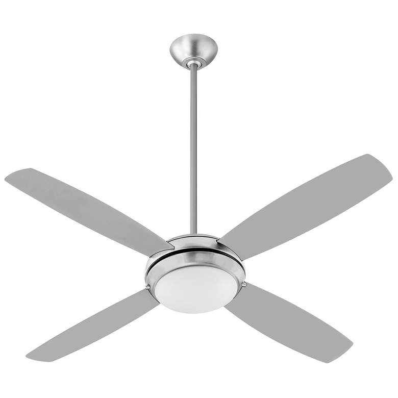 Image 1 Quorum International Expo 52" 4 Blade Satin Nickel LED Ceiling Fan