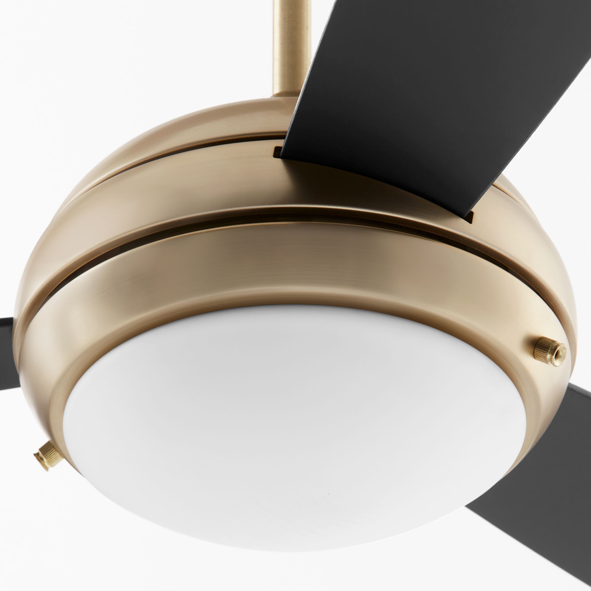 Image 4 Quorum International Expo 60" 3 Blade Aged Brass LED Ceiling Fan more views