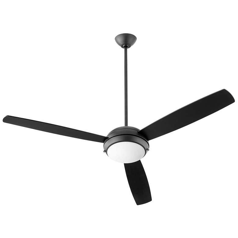 Image 1 Quorum International Expo 60" 3 Blade Matte Black LED Ceiling Fan