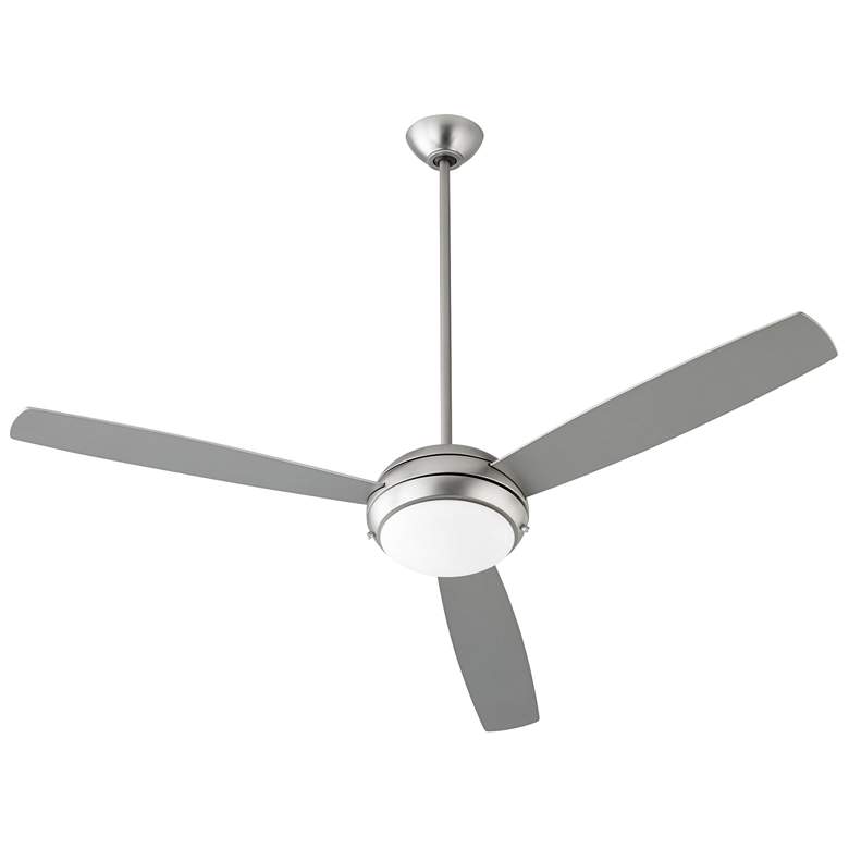 Image 1 Quorum International Expo 60" 3 Blade Satin Nickel LED Ceiling Fan