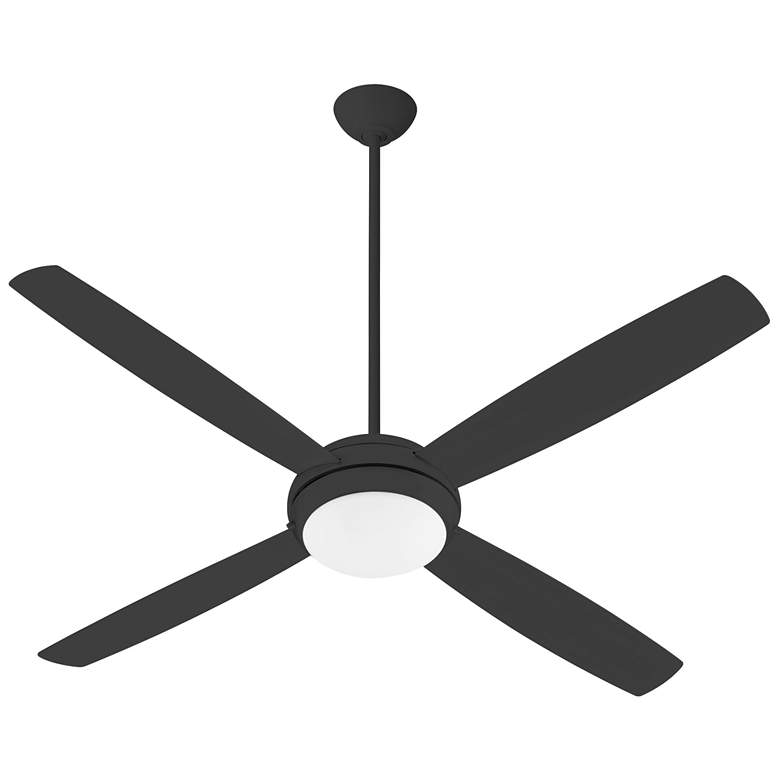 Image 1 Quorum International Expo 60" 4 Blade Matte Black LED Ceiling Fan