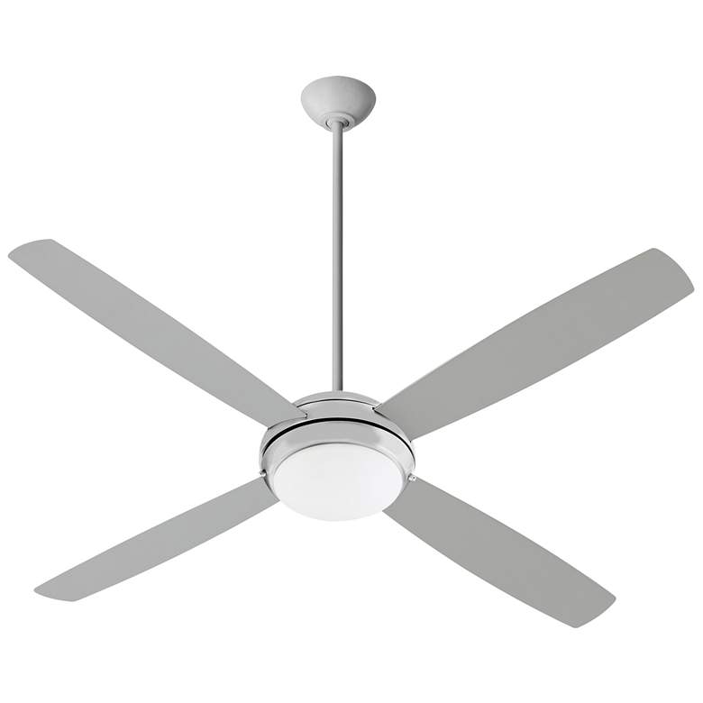 Image 1 Quorum International Expo 60" 4 Blade Satin Nickel LED Ceiling Fan