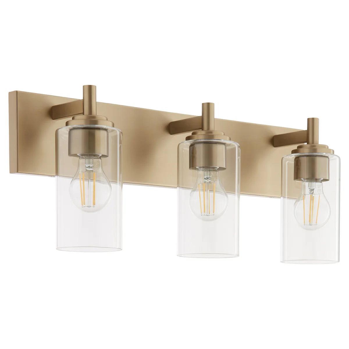 Image 2 Quorum International Fallstaff 3LT Aged Brass Vanity Light more views