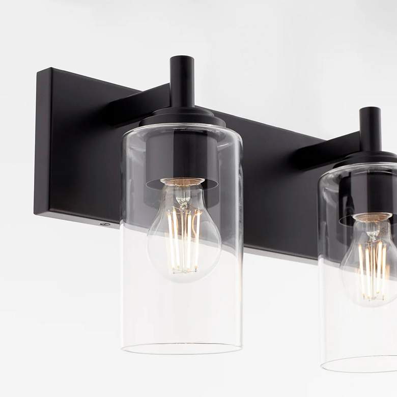Image 3 Quorum International Fallstaff 3LT Matte Black Vanity Light more views