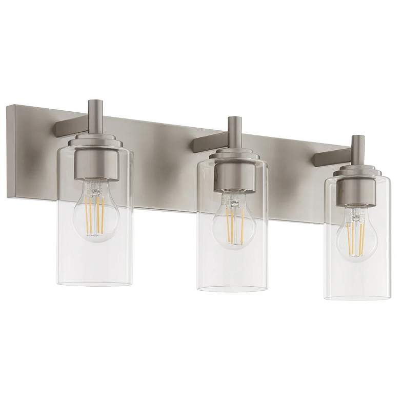 Image 1 Quorum International Fallstaff 3LT Satin Nickel Vanity Light