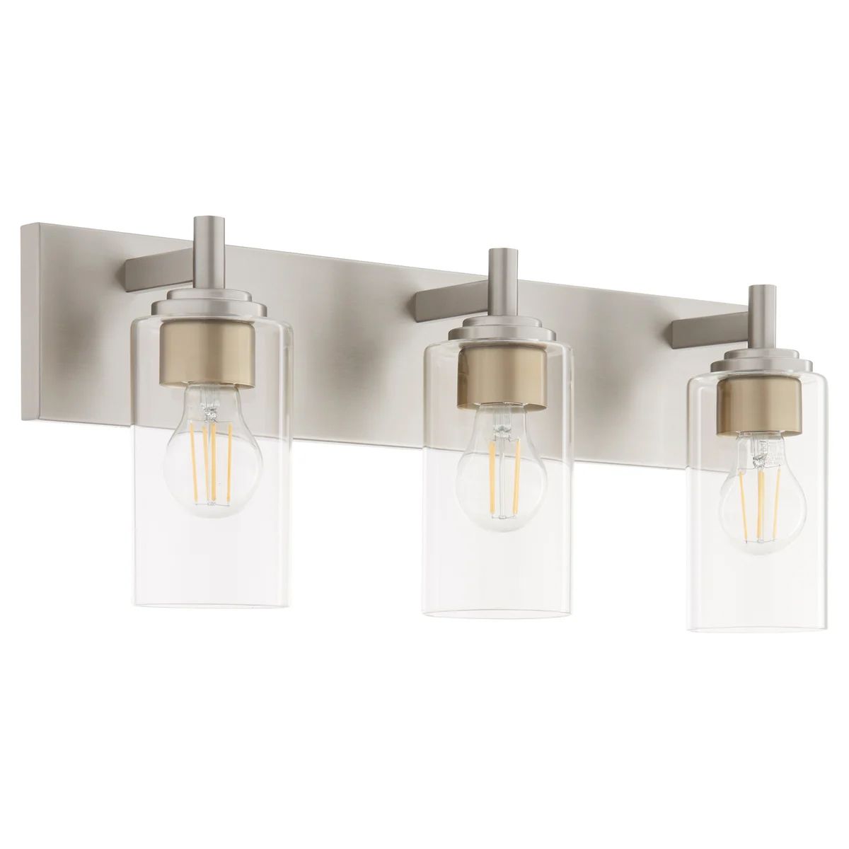 Image 4 Quorum International Fallstaff 3LT Satin Nickel Vanity Light more views