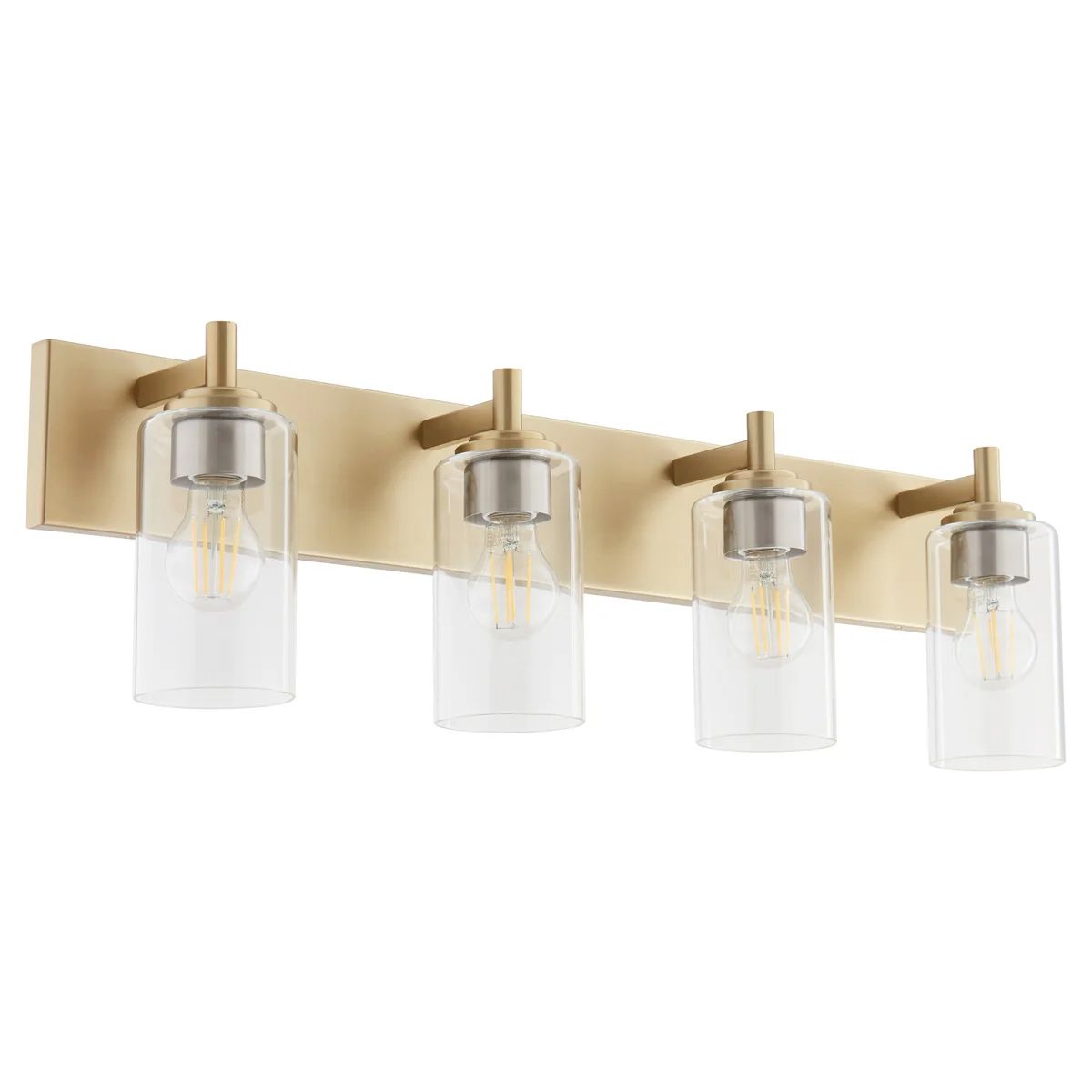 Image 4 Quorum International Fallstaff 4LT Aged Brass Vanity Light more views