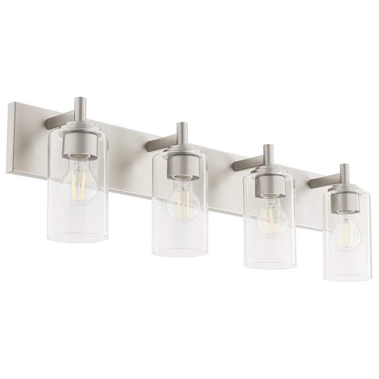 Image 1 Quorum International Fallstaff 4LT Satin Nickel Vanity Light