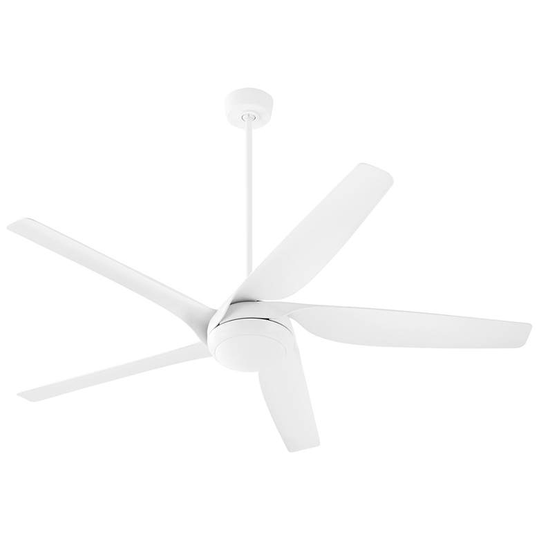 Image 1 Quorum International Fury 65" 5 Blade Studio White Ceiling Fan