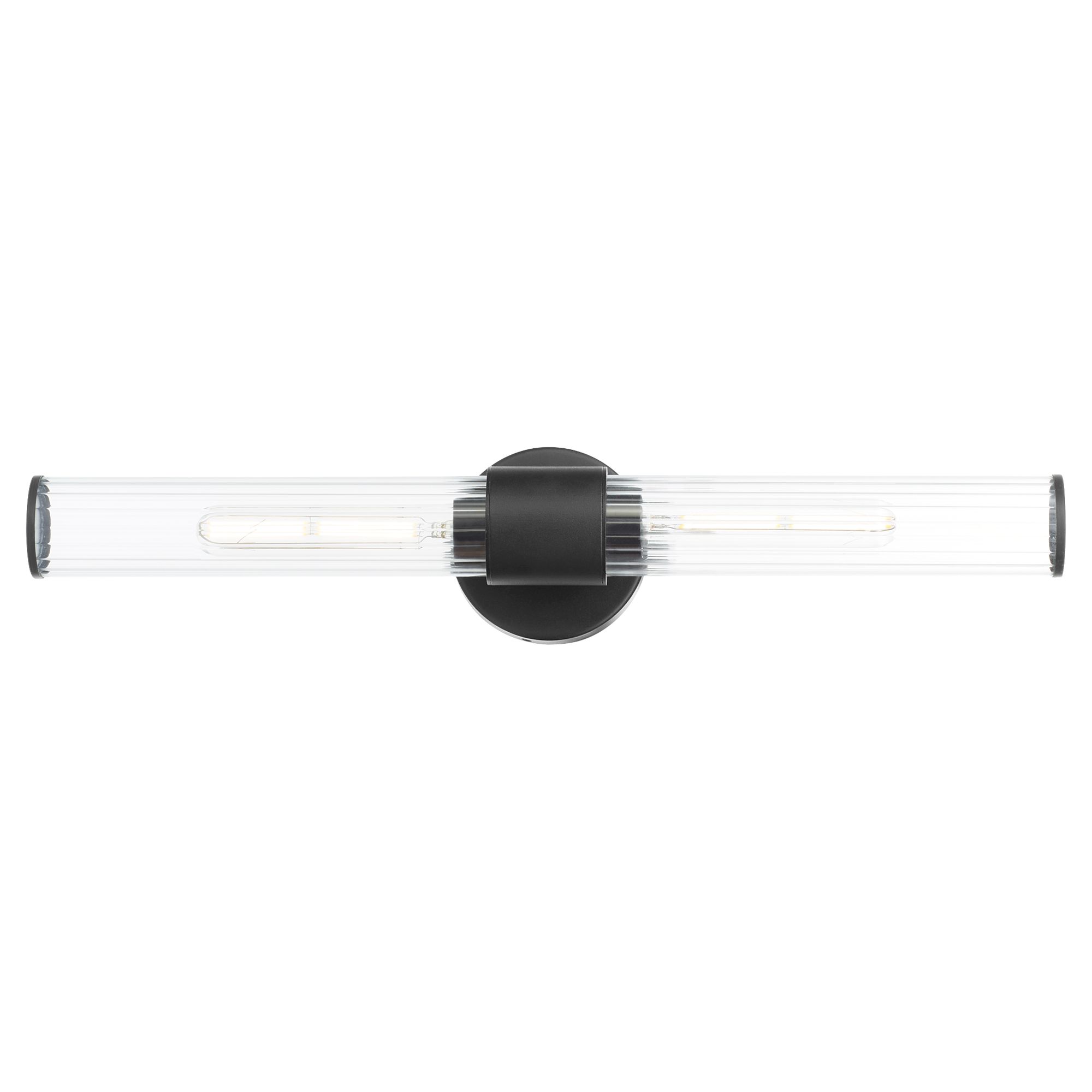 Image 3 Quorum International Fuze 2LT Black Wet Wall Sconce more views