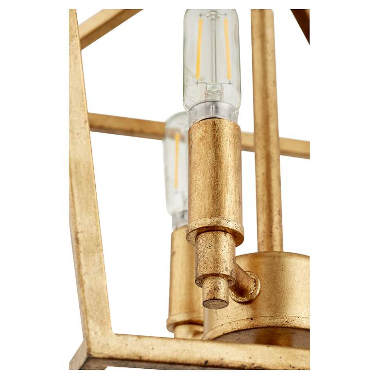 Image 2 Quorum International Gabriel 3LT Gold Leaf Ceiling Mount more views
