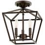 Quorum International Gabriel 3LT Oiled Bronze Ceiling Mount