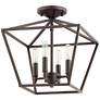 Quorum International Gabriel 4LT Oiled Bronze Ceiling Mount