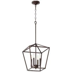 Quorum International Gabriel 4LT Oiled Bronze Entry Pendant