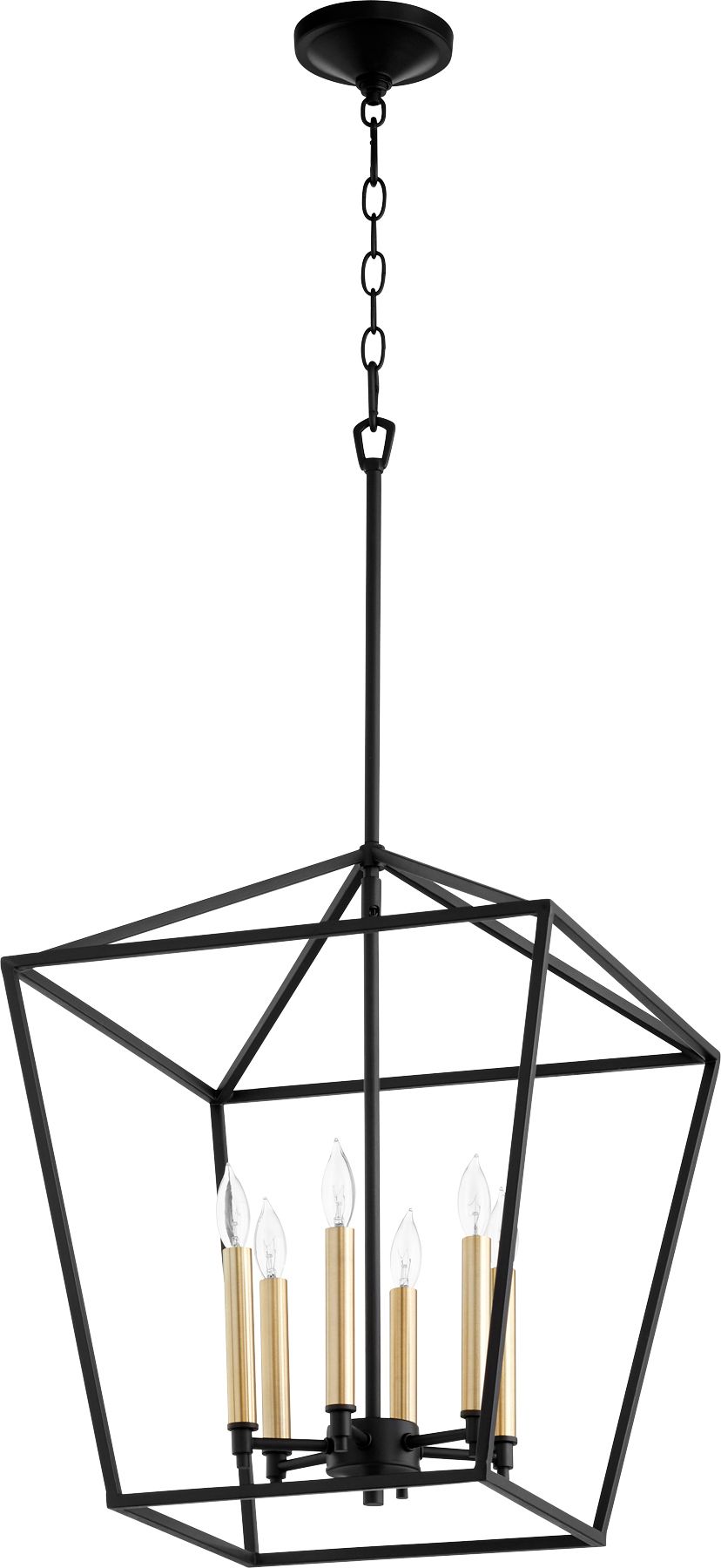 Thumbnail2 of Quorum International Gabriel 4LT Textured Black Entry Pendant more views