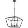 Quorum International Gabriel 5 Light Traditional Black Chandelier