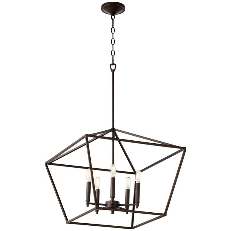 Image 1 Quorum International Gabriel 5LT Oiled Bronze Nook