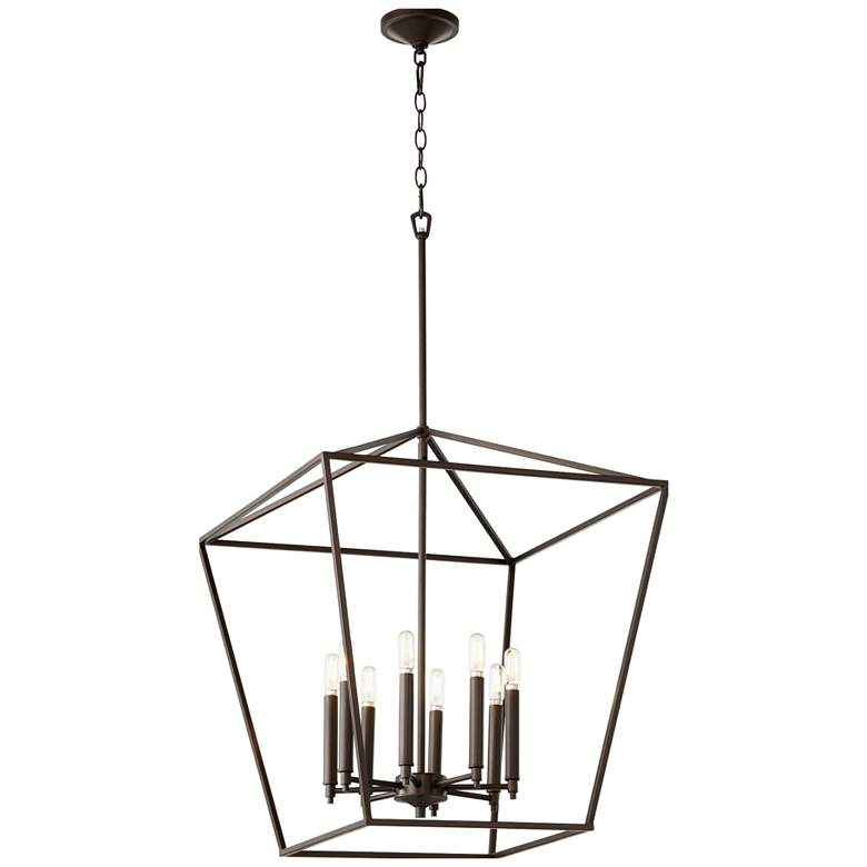 Image 1 Quorum International Gabriel 8LT Oiled Bronze Entry Pendant