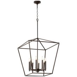 Quorum International Gabriel 8LT Oiled Bronze Entry Pendant