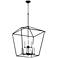 Quorum International Gabriel 9LT Textured Black Entry Pendant