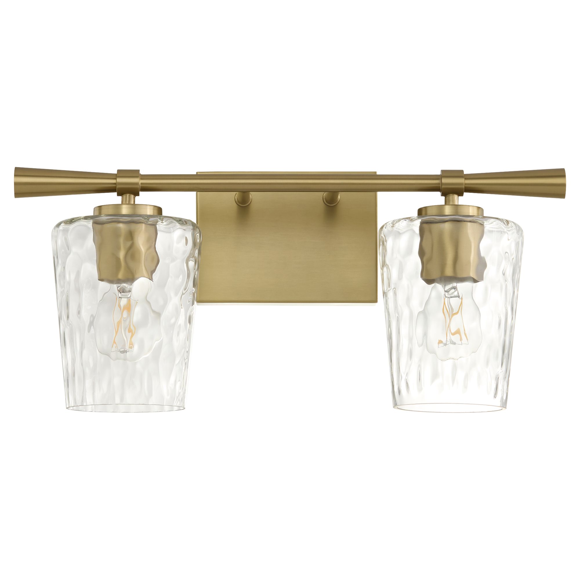 Image 2 Quorum International Goodwin 2LT Aged Brass Vanity Light more views
